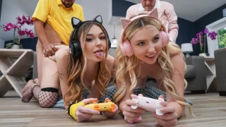 Della Cate, Britt Blair – No More Gaming: Bff’s Share Some Daddy Dick