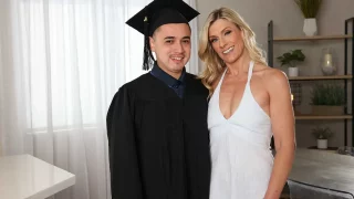 Fun Charlie’s idea of the perfect graduation gift is her tight, wet MILF pussy